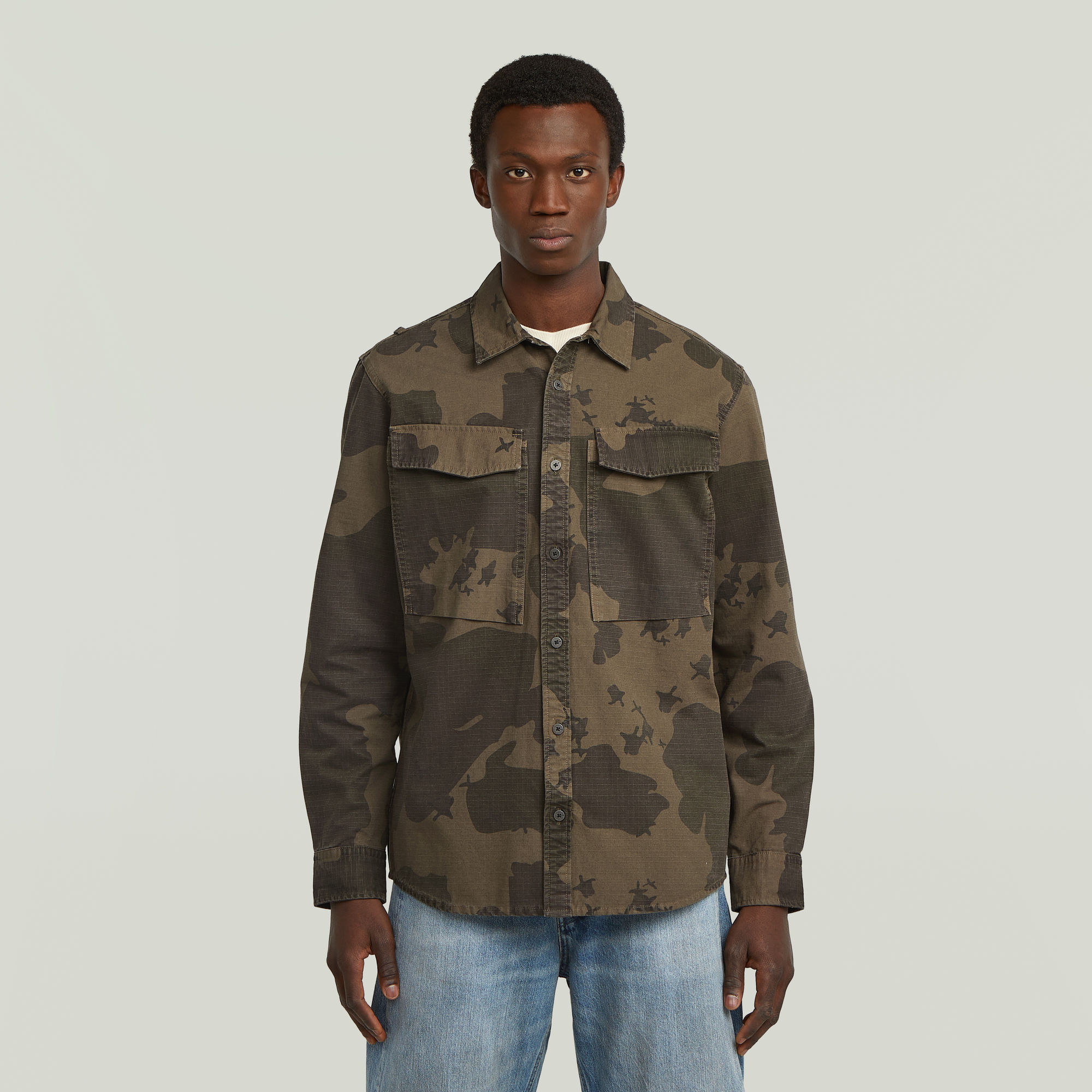 G-Star RAW Cargo Pocket Regular Overhemd - Meerkleurig - Heren