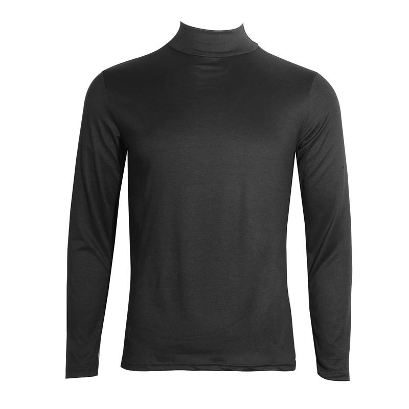 Argumentsss Heren Tops Mode Casual Slim Fit Mannelijk Basis Coltrui Lente Herfst Hoge Kraag Pullover Onderlaag Eenvoudig T-shirt Zacht Warm Lange Mouw Heren Breigoed XL