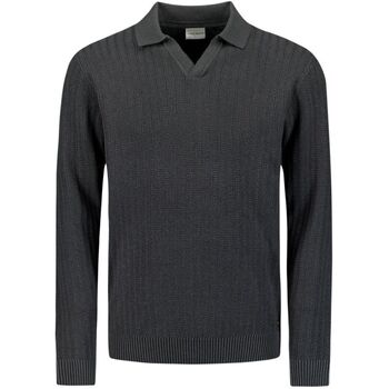 No Excess Trui  Longsleeve Poloshirt Riva Antraciet