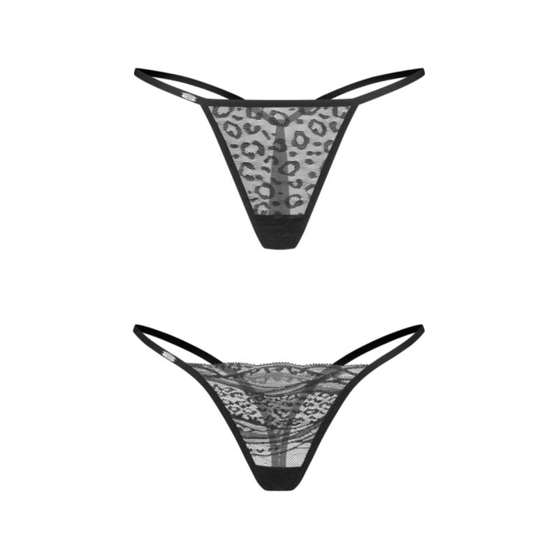 Obsessive – Clara 2-Pack String – Zwart