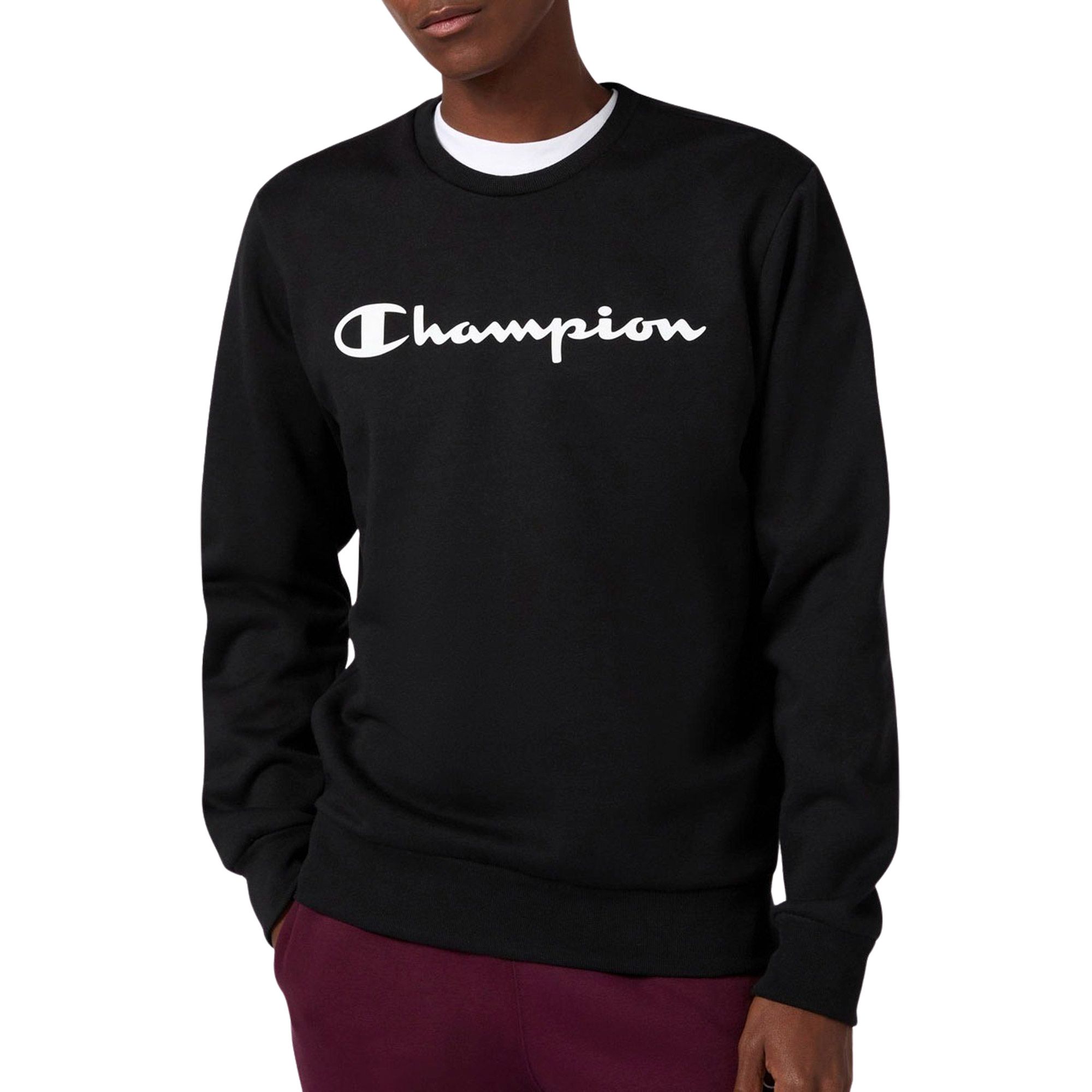 Champion Hoodie BASICS Fleece Crewneck Sweatshirt Large Logo (1-delig)