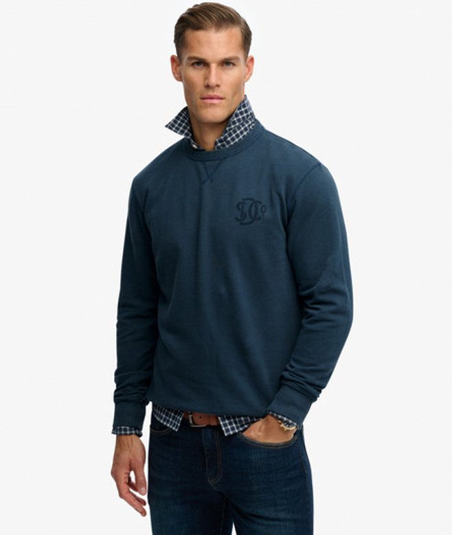 Superdry The Merchant Store Graphic Sweatshirt Blauw