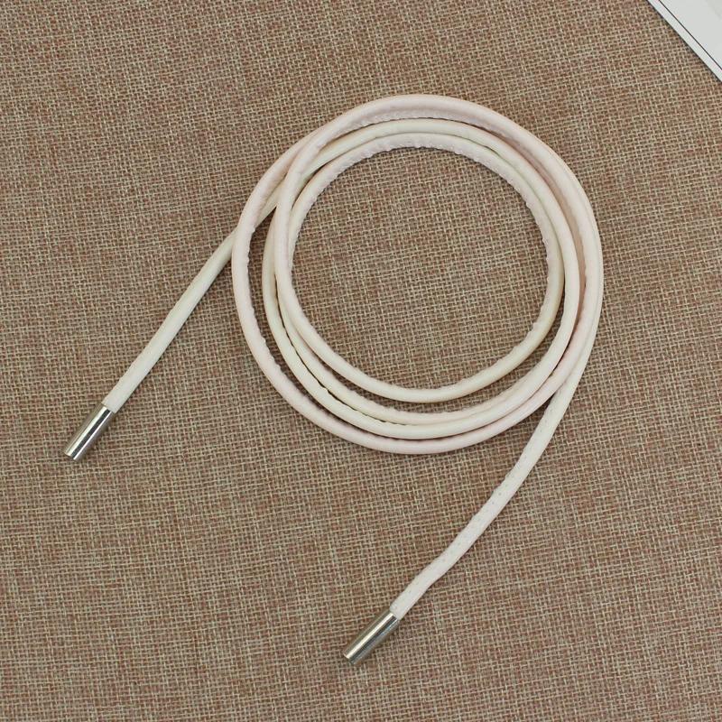 NATAWA Vrouwelijke Tailleketting Dunne Riem Eenvoudige Decoratie Strikken Met Jurk Lange Taillekoord Geknoopt Vintage Jurken Koord Tailleband 150cm wit