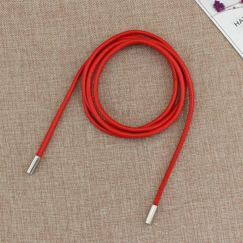 NATAWA Vrouwelijke Tailleketting Dunne Riem Eenvoudige Decoratie Strikken Met Jurk Lange Taillekoord Geknoopt Vintage Jurken Koord Tailleband 150cm rood