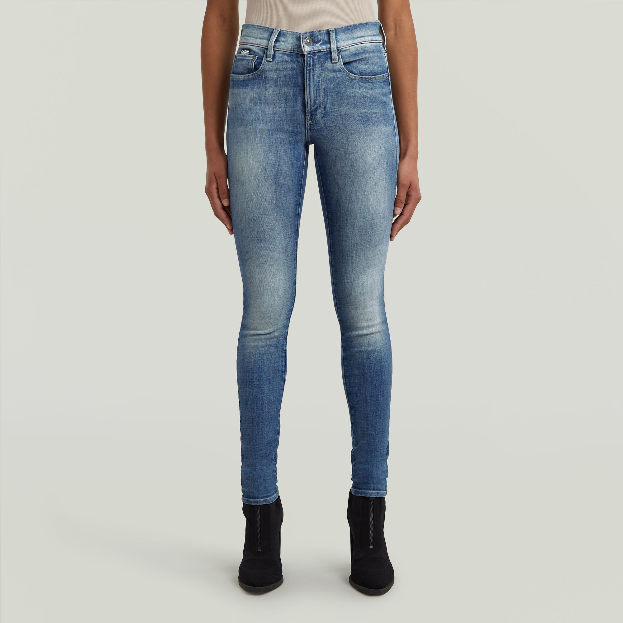 G-Star RAW 3301 Skinny Jeans - Midden blauw - Dames