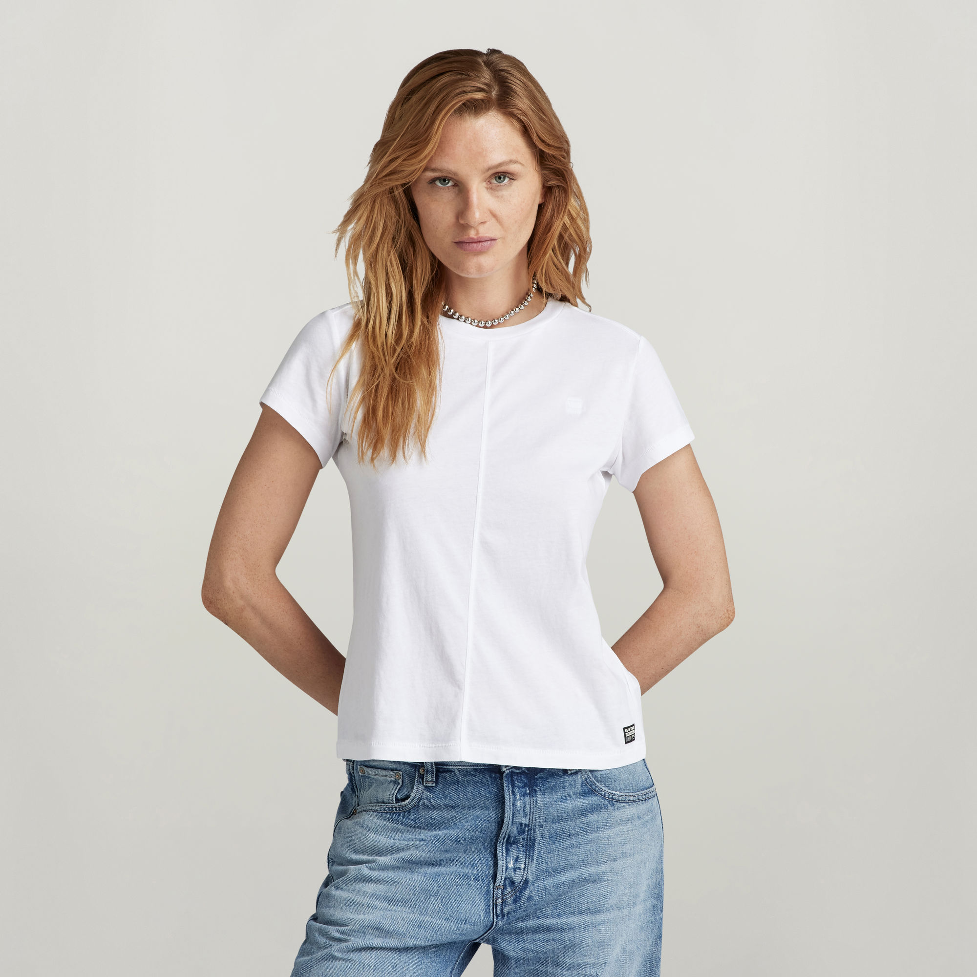 G-Star RAW Front Seam Top - Wit - Dames