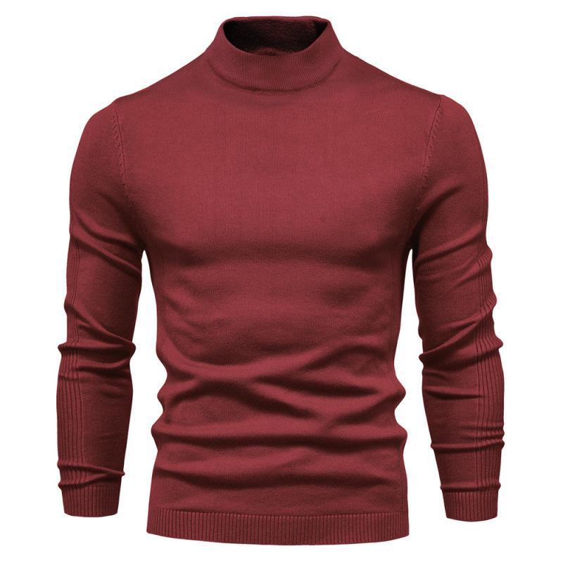 AI Supermarket Heren hoge kraag gebreide pullover trui - Herfst/Winter Casual Collectie XL