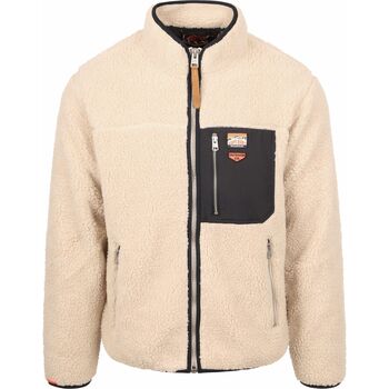 Superdry Sweater  Fleecejacket Vintage Retro Ecru