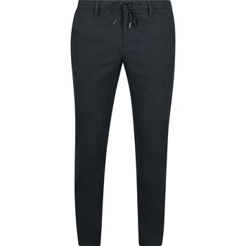 Alberto Broek  Broek Jump Flanel Herringbone Navy