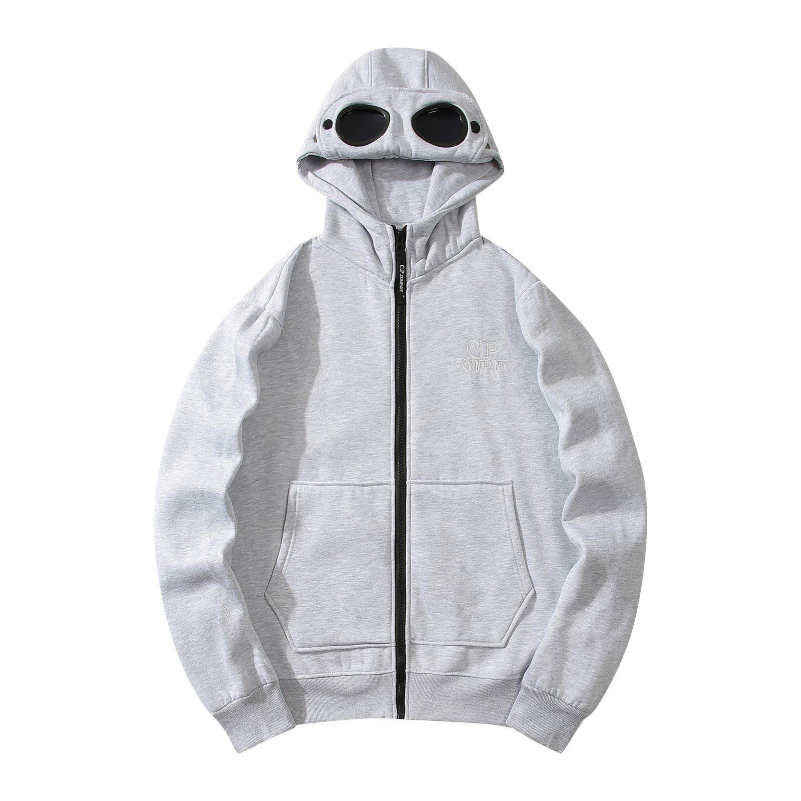 Sdwen Heren- en Dames Sweatshirts Mode Casual Sweatshirt Losse Rits Vest Lange Mouw Jas met Capuchon L