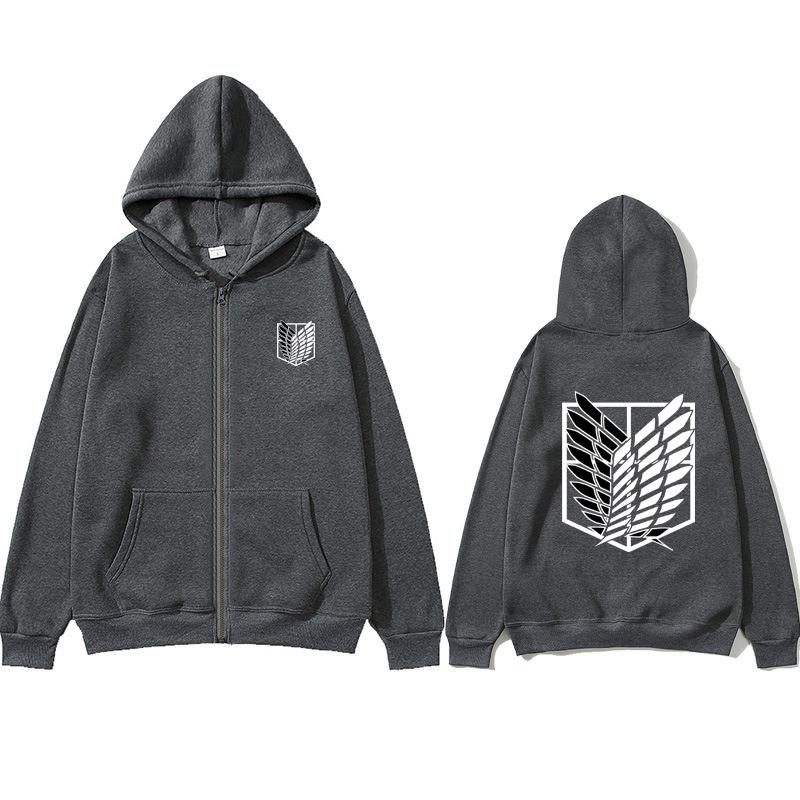 Boutique sports suit series 2 Japanse Anime Attacks Titan Heren Zip Hoodies Hiphop Sweatshirts Herfst Casual Truien Zip Hoodies Mode Zip Sweatshirts XL