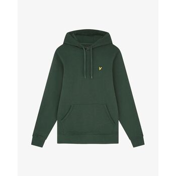 Lyle & Scott Sweater Lyle & Scott ML1139V BRUSHED BACK HOODIE-W486 DARK GREEN