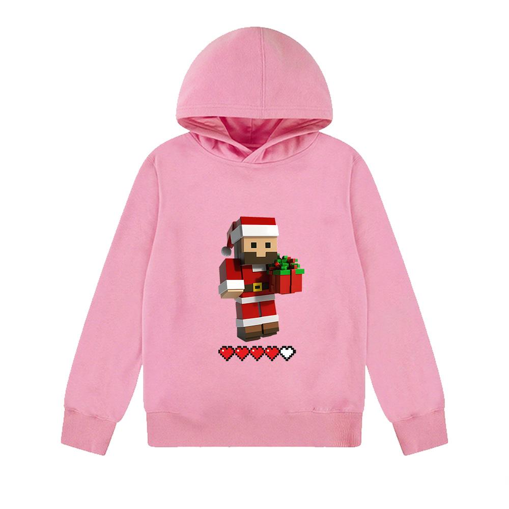 MINISO Minecraft Kerstman Kersttrui leeftijd 4-14 Pullover Sweatshirt voor Kinderen Jongens Meisjes Kerstcadeau Kostuum cartoonprint Nieuwjaarscadeau 150