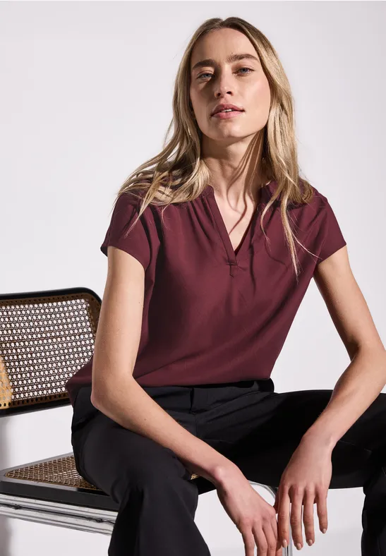 Street One Blouse in effen kleur