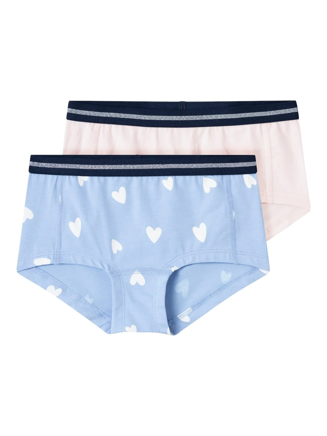 Name it meisjes shorts 2-pak - Serenity - Meisjes hipsters onderbroeken - Organisch katoen