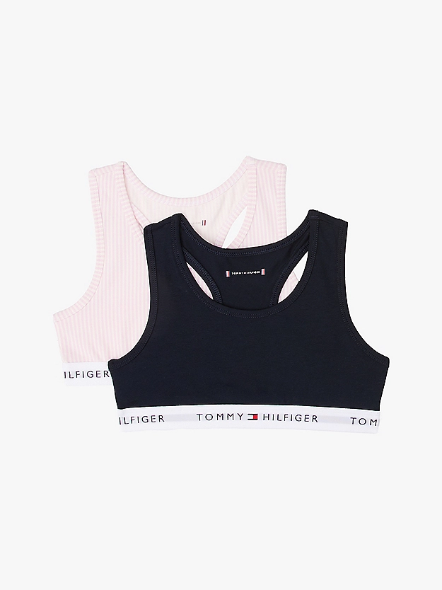Tommy Hilfiger 2-pak meisjes Top - Bralette - Streep