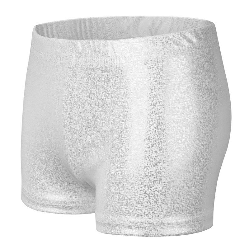 Kidsyuan Kinderen Shorts Meisjes Glanzende Hotpants Dans Gymnastiek Fitness Korte Broek voor Kinderen 140