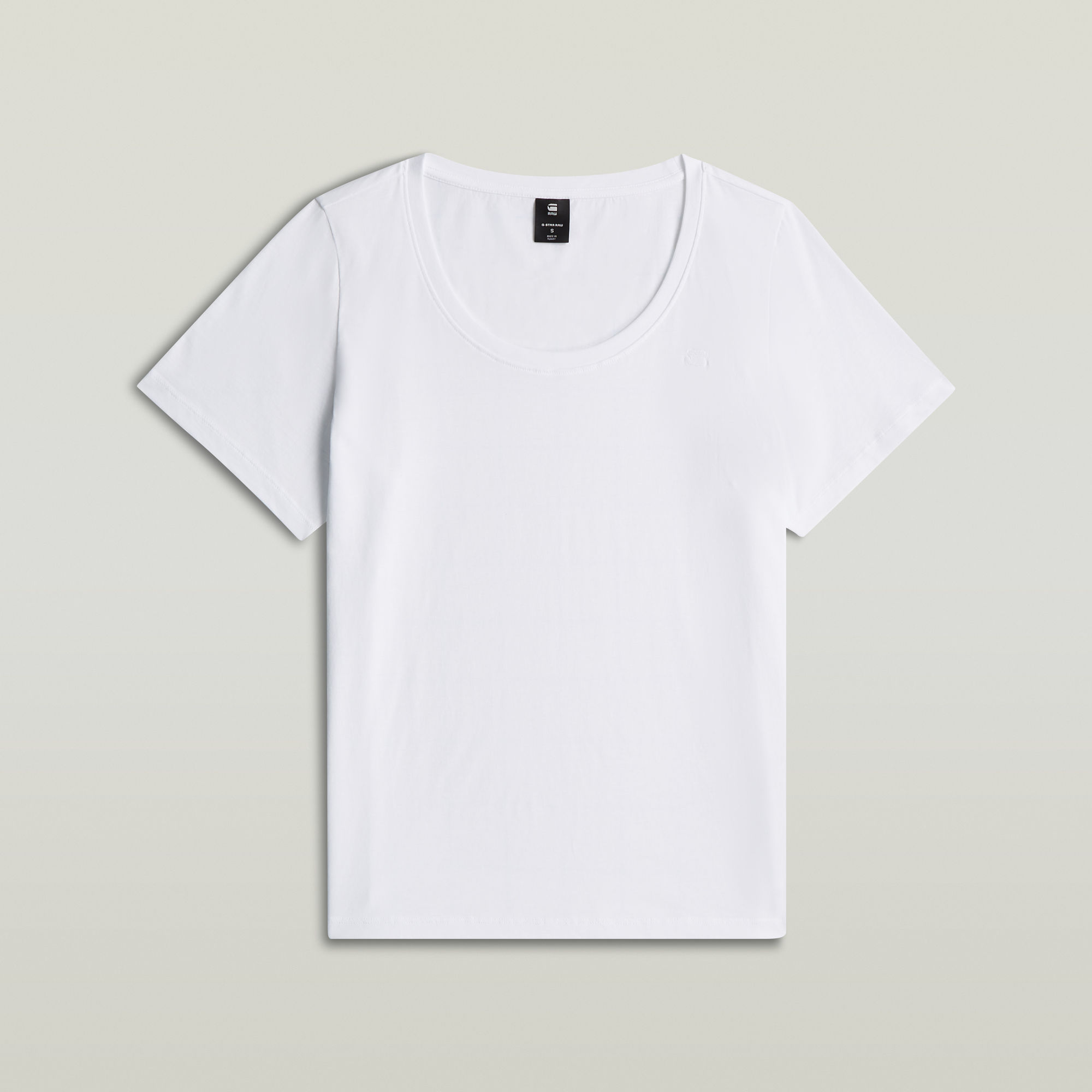 G-Star RAW Scoop Neck T-Shirt - Wit - Dames