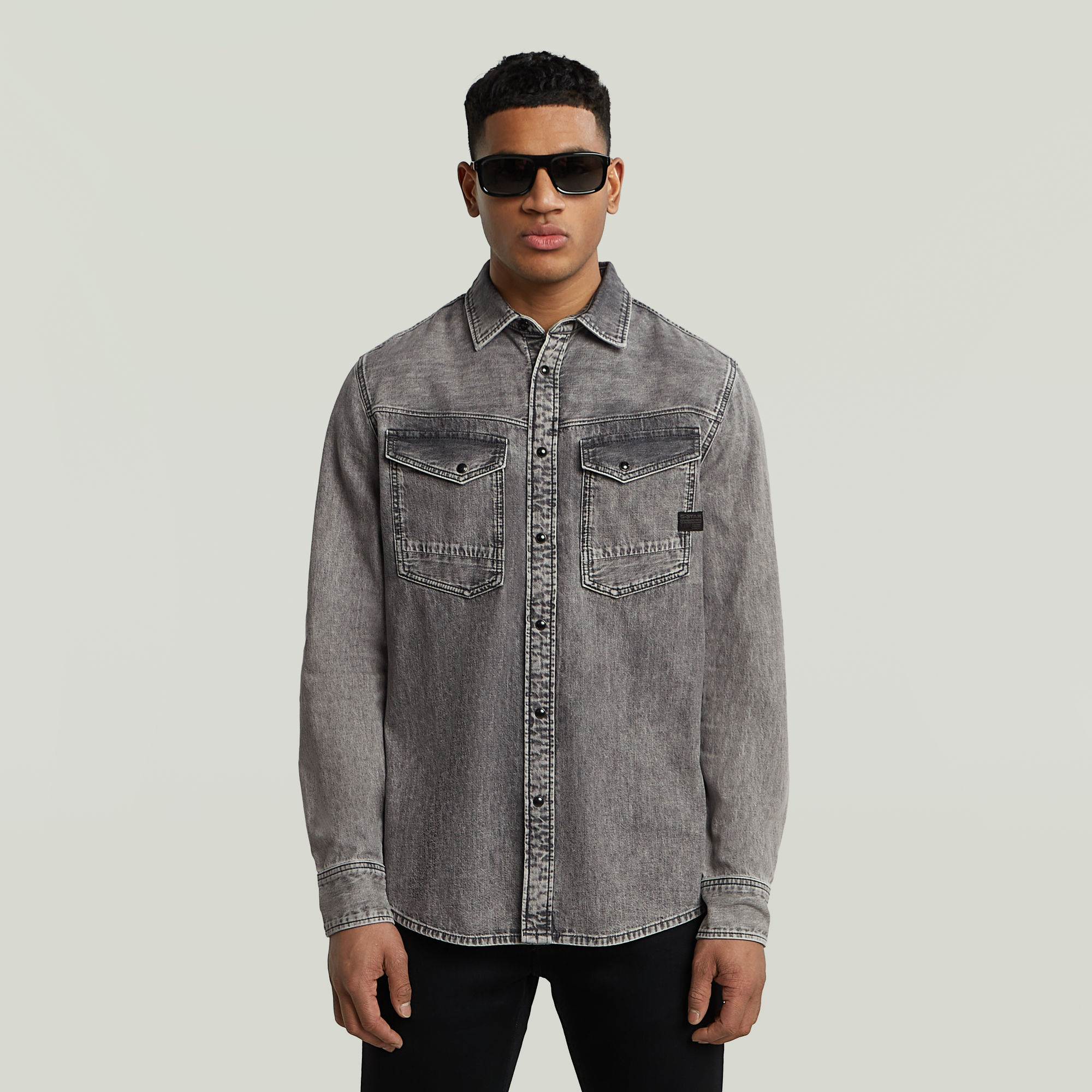 G-Star RAW Dakota Slim Denim Shirt - Grijs - Heren