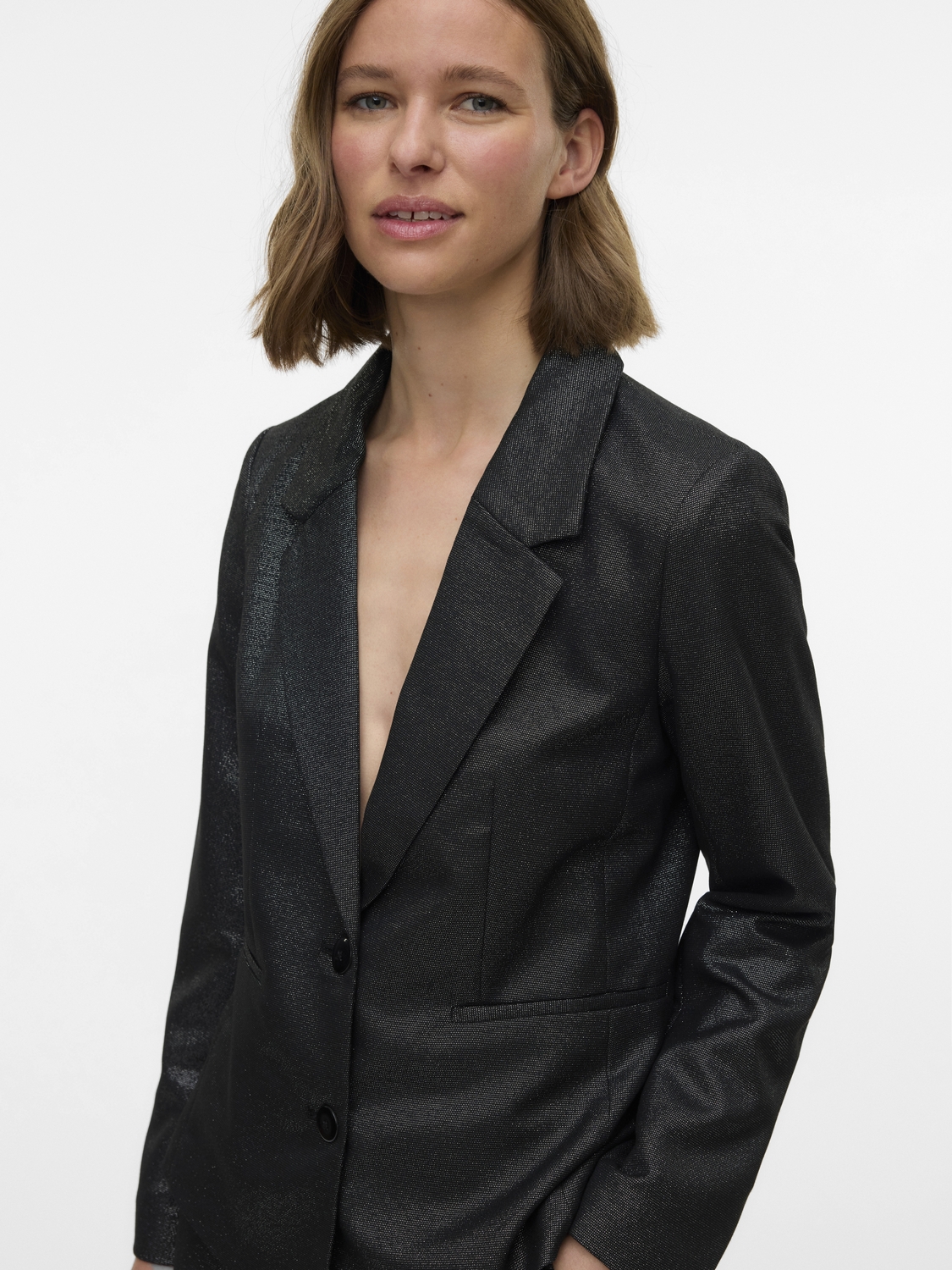Vero moda Vmsafina Ls Fitted Shiny Blazer