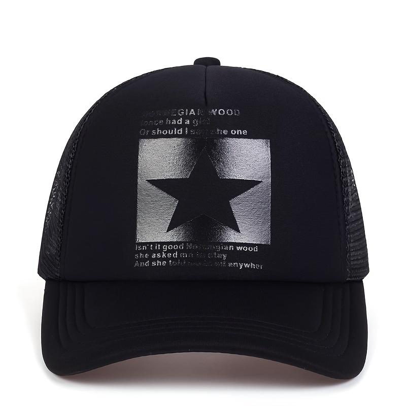 Mango Event Vijfpuntige ster bedrukte honkbalpet lente zomer ademende net petten mannen vrouwen outdoor zonnescherm hoed verstelbare wilde hoeden