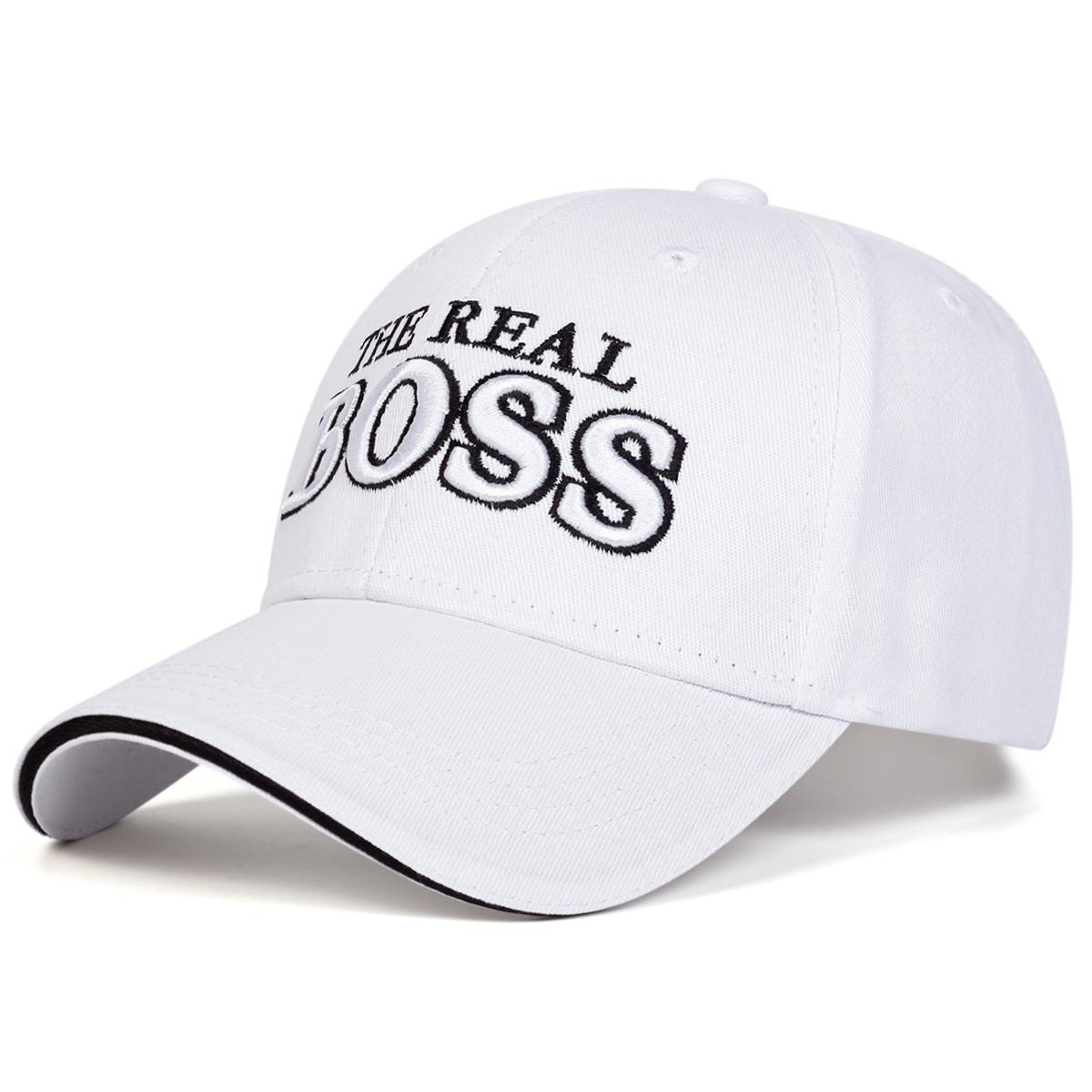 Hat Factory Pet met geborduurde letter BOSS Mannen en Vrouwen Verstelbare Outdoor Katoenen Hoed Modieuze Casual Reishoeden Hip Hop Caps