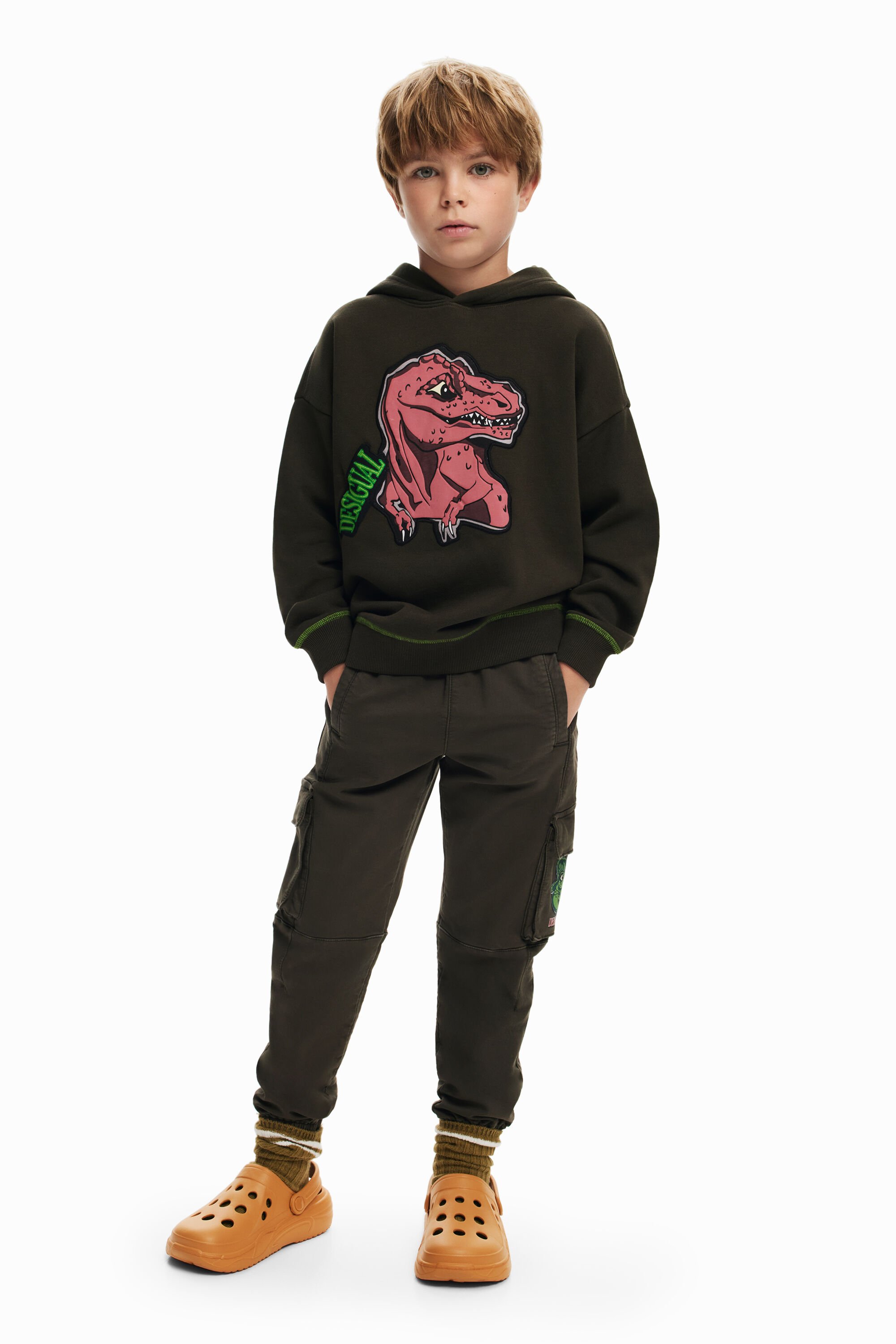 Desigual Dinosaurus sweatshirt - GREEN