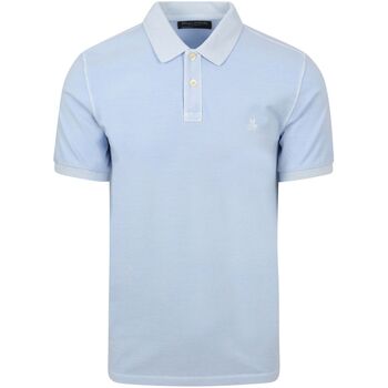 Marc O'Polo Polo Shirt Korte Mouw  Poloshirt Faded Starlight Blauw