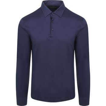 Desoto Polo Shirt Lange Mouw  Longsleeve Poloshirt Essential Navy
