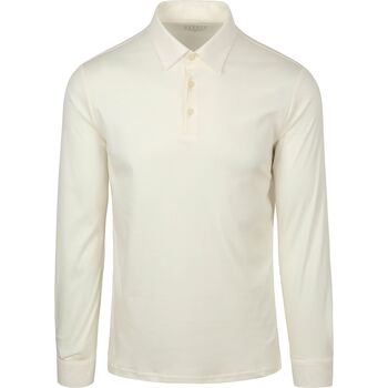 Desoto Polo Shirt Lange Mouw  Longsleeve Poloshirt Essential Off White