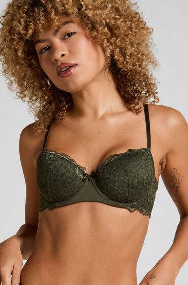 Hunkemöller Voorgevormde beugel bh Marine Groen