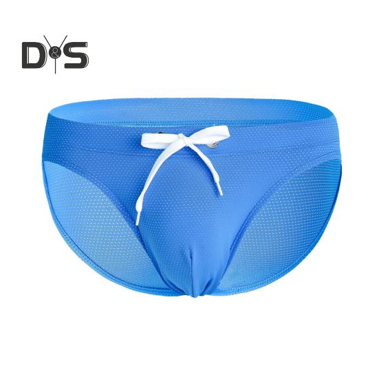 DYS Men Clothing Zomerzwemslip voor heren, laagbouw zwembroek met trekkoord, sneldrogend, verstelbaar taillezwempak L