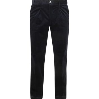 Profuomo Broek  Chino Corduroy Navy