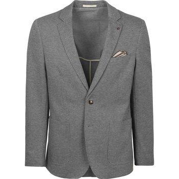 Suitable Blazer  Flex Jersey Suit Grijs