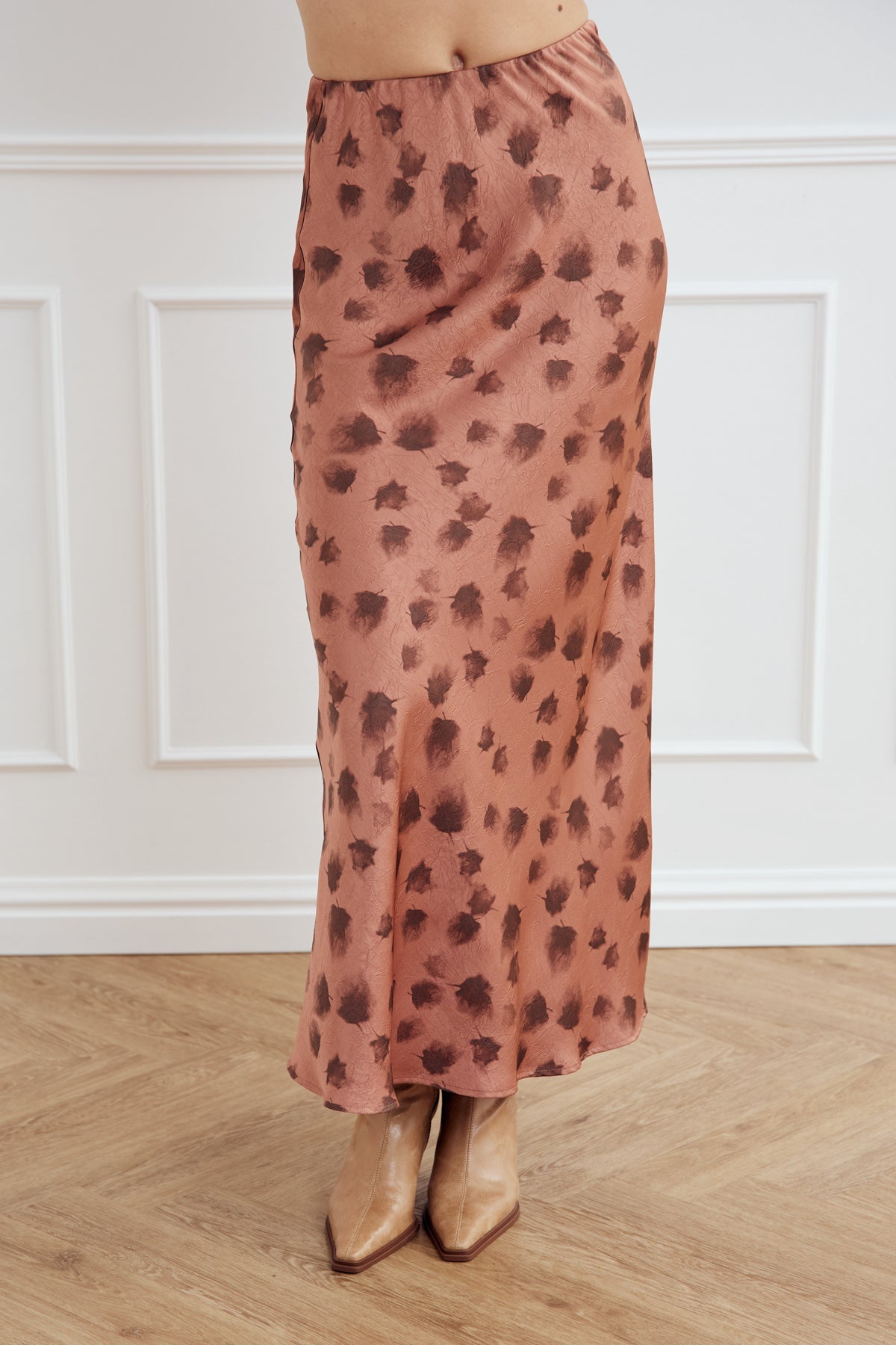 Noella Leonora Skirt Cosette Rust Print
