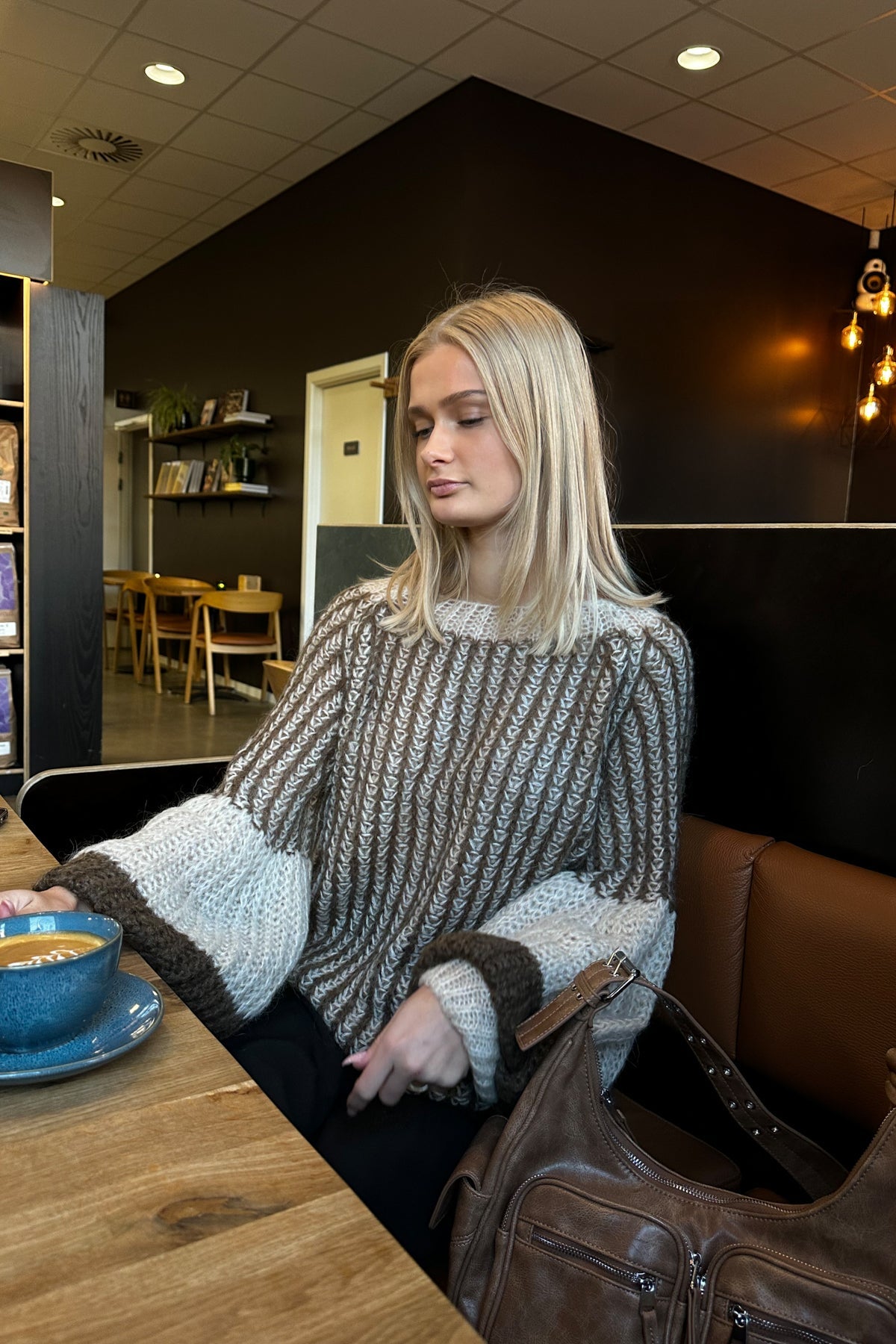 Noella Liana Knit Sweater Beige/brown