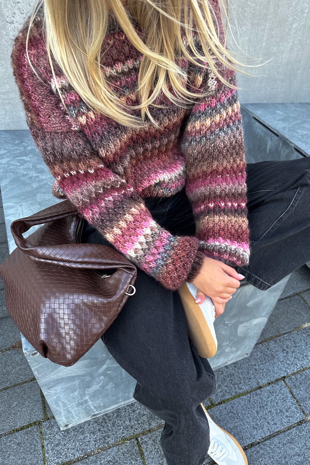 Noella Gio Knit Sweater Rust Mix