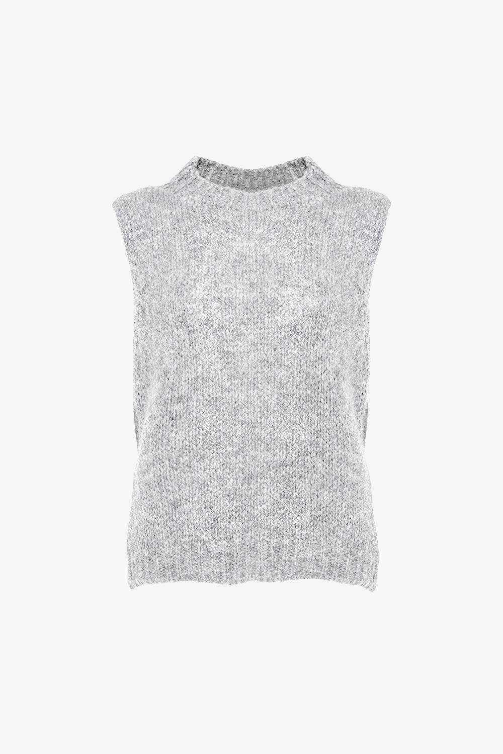 Noella Kala Knit Vest Light Grey Melange