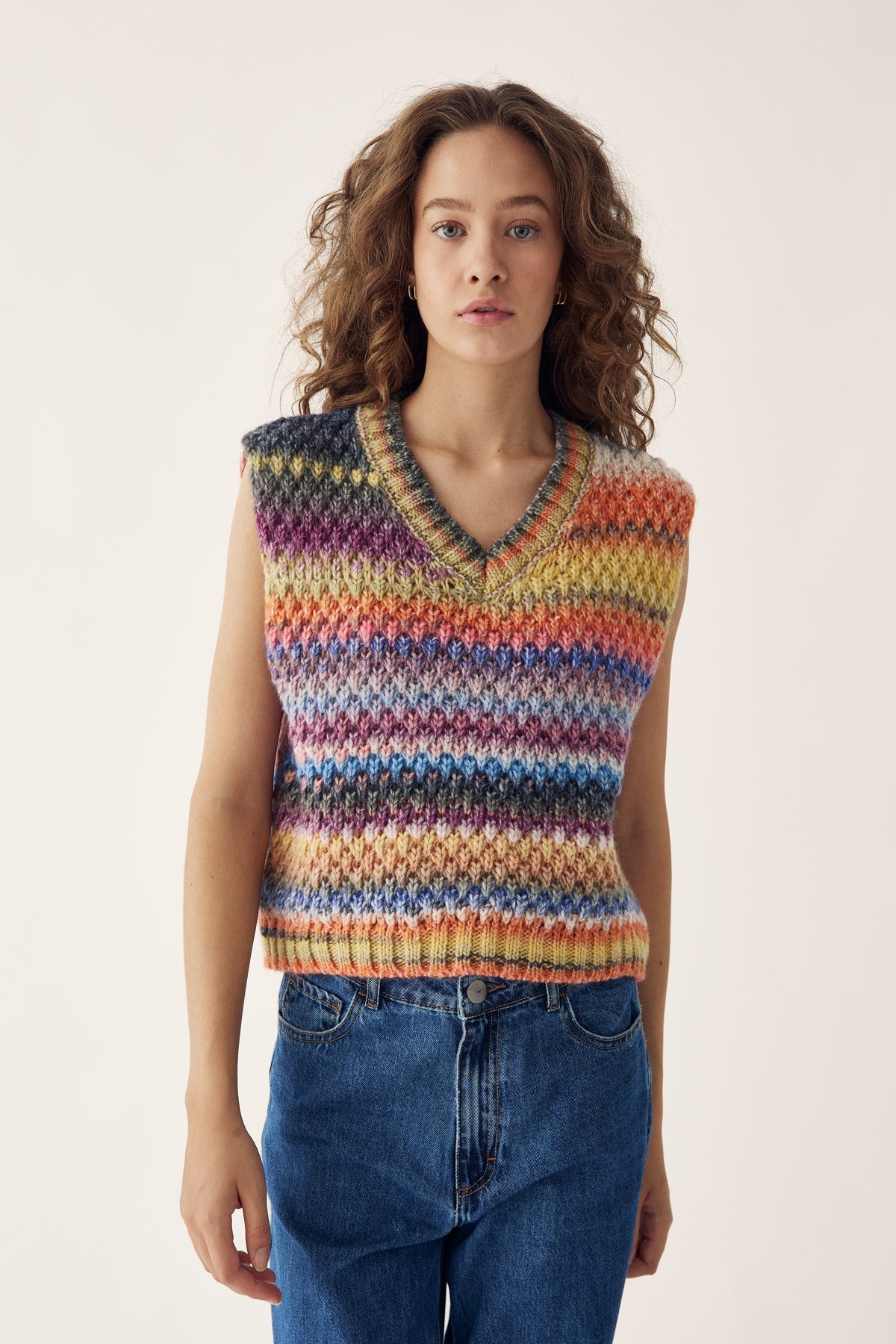 Noella Gio Knit Vest Multi Mix