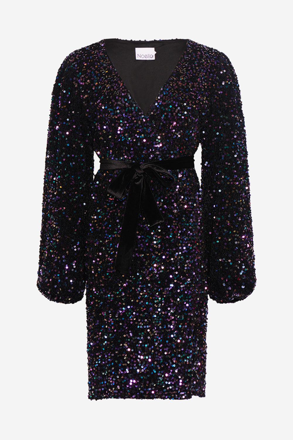 Noella Teagan Wrap Dress Lilac/Black