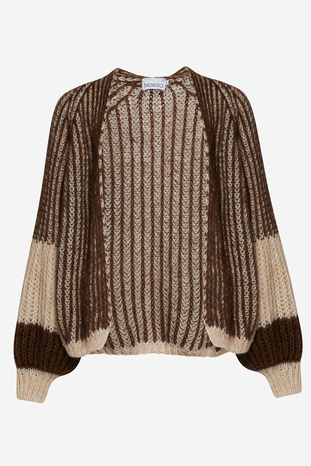 Noella Liana Knit Cardigan Beige/brown