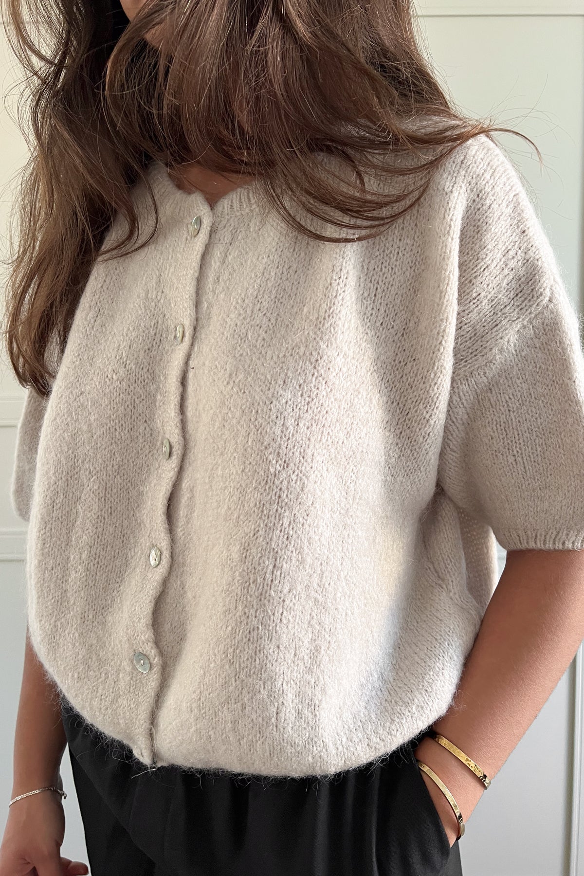 Noella Johanna Knit Cardigan Sand