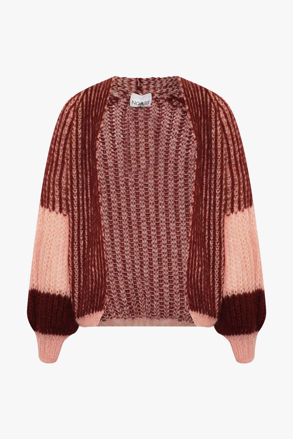 Noella Liana Knit Cardigan Rust Blush Combo