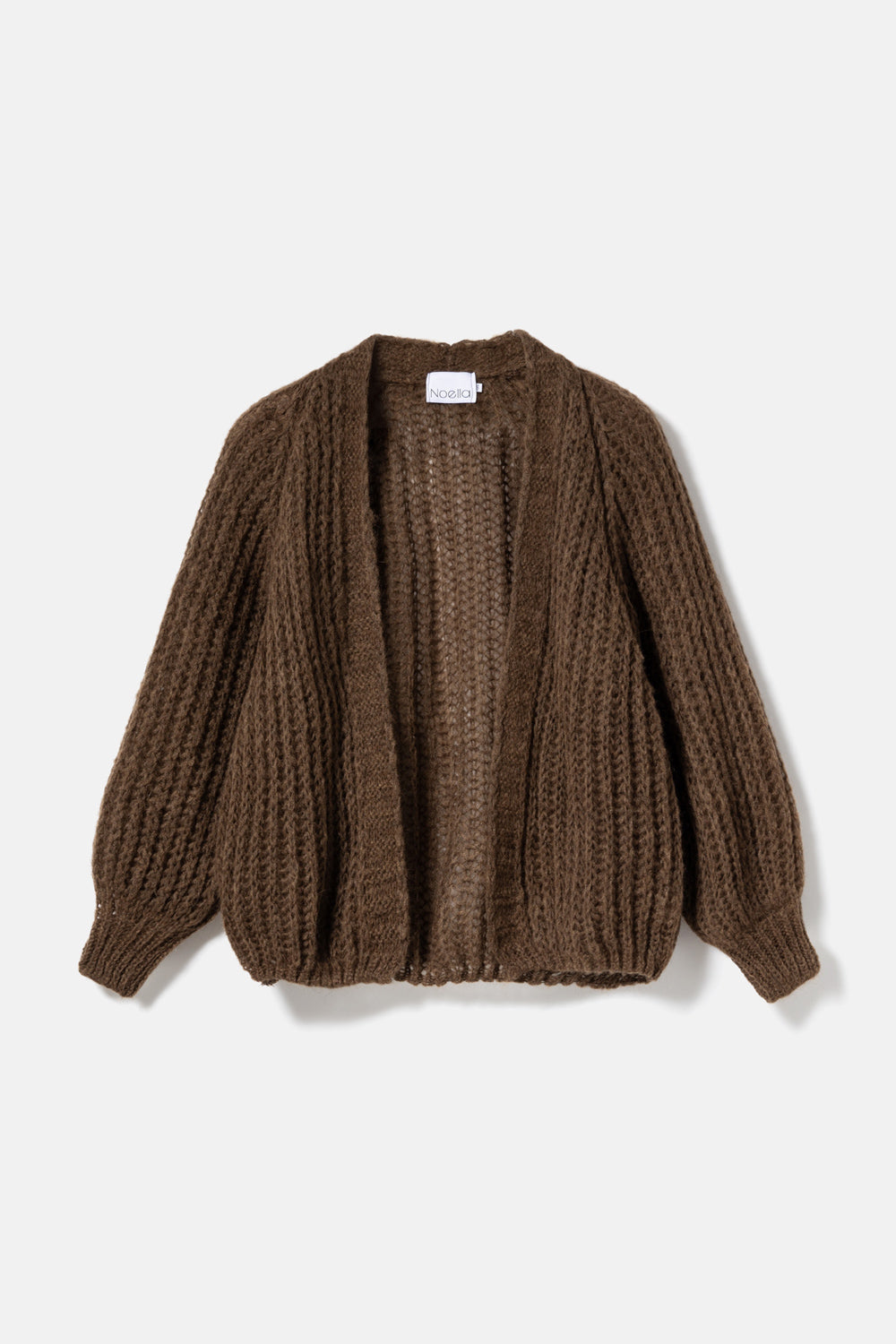 Noella Joseph Knit Cardigan Chocolate Melange