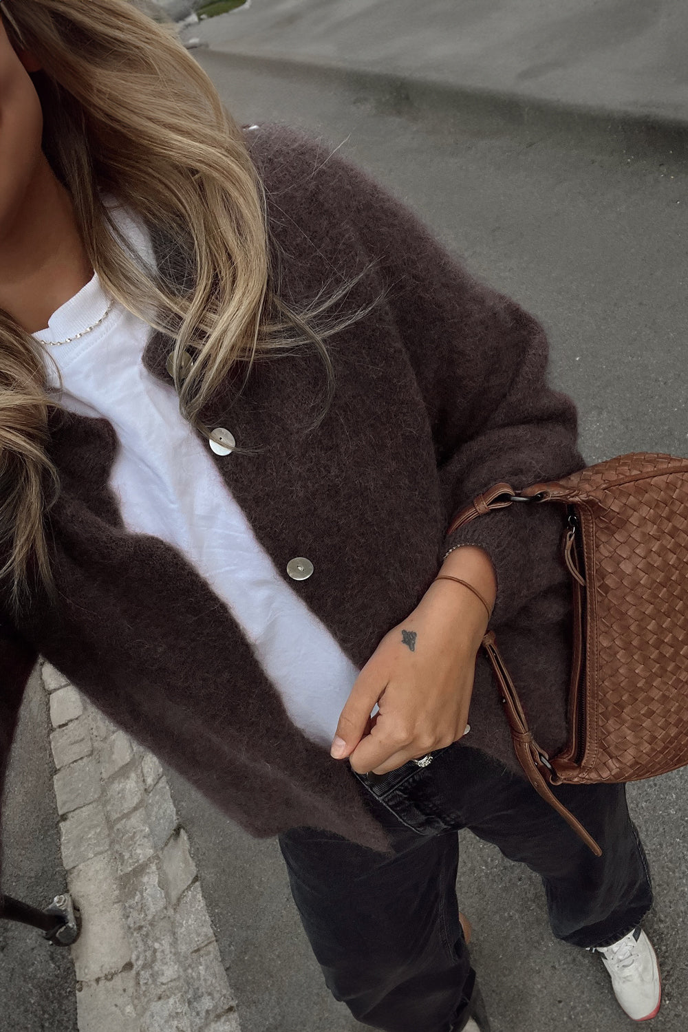 Noella Kae Knit Cardigan Chocolate