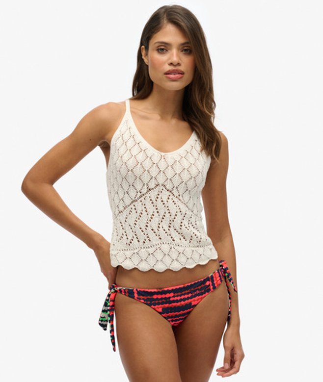 Superdry Mix Print Bikinibroekje Roze