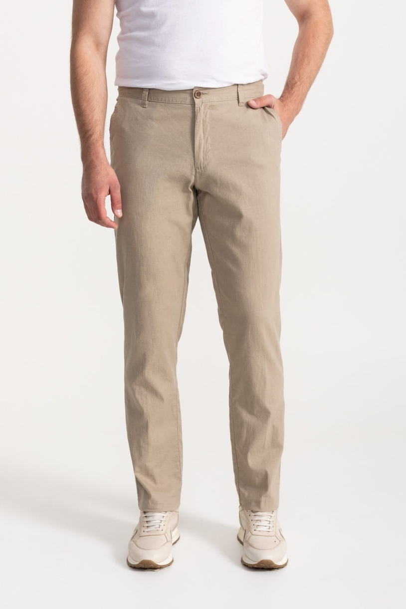 De IONESCU Herren vegan Hose Carpatica Beige