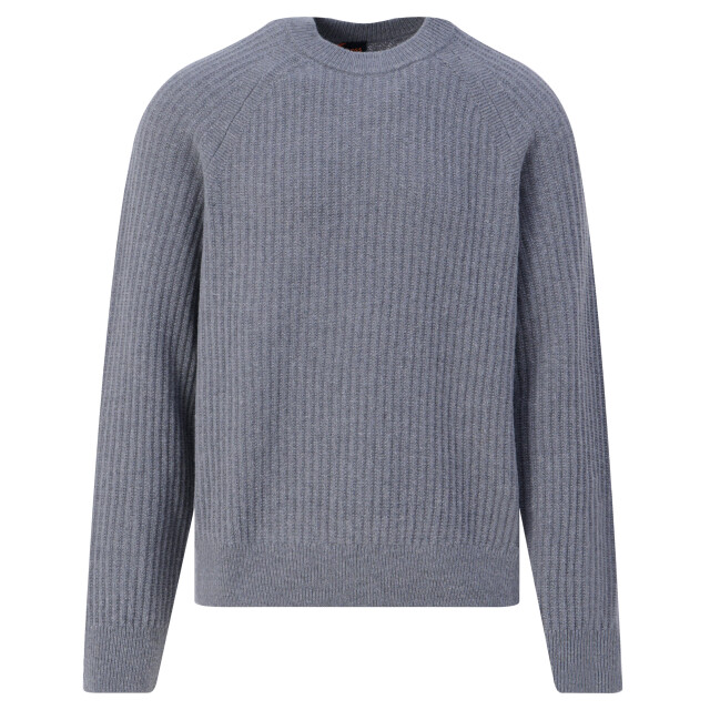 Boss Orange Gebreide trui Klacier Ronde hals, Relaxed Fit, ribgebreid