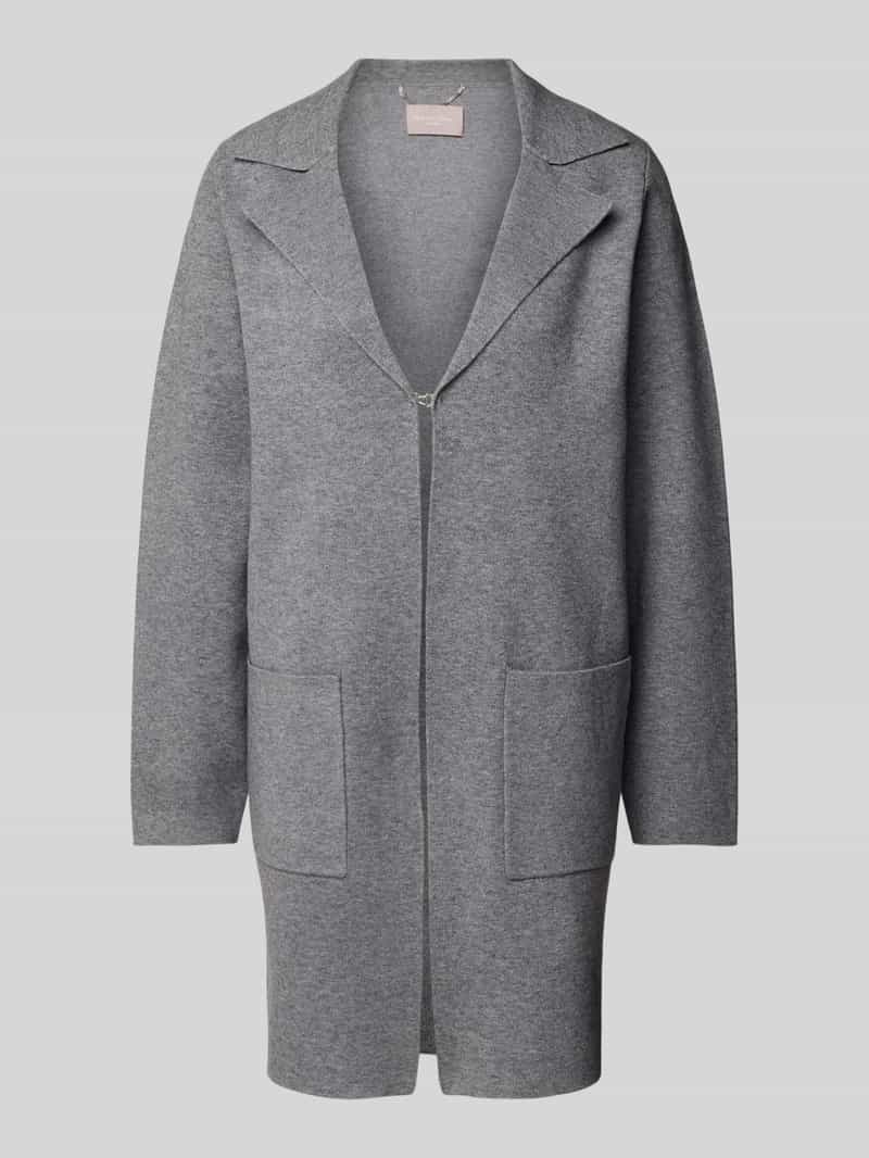 Christian Berg Woman Selection Lange jas met reverskraag en steekzakken