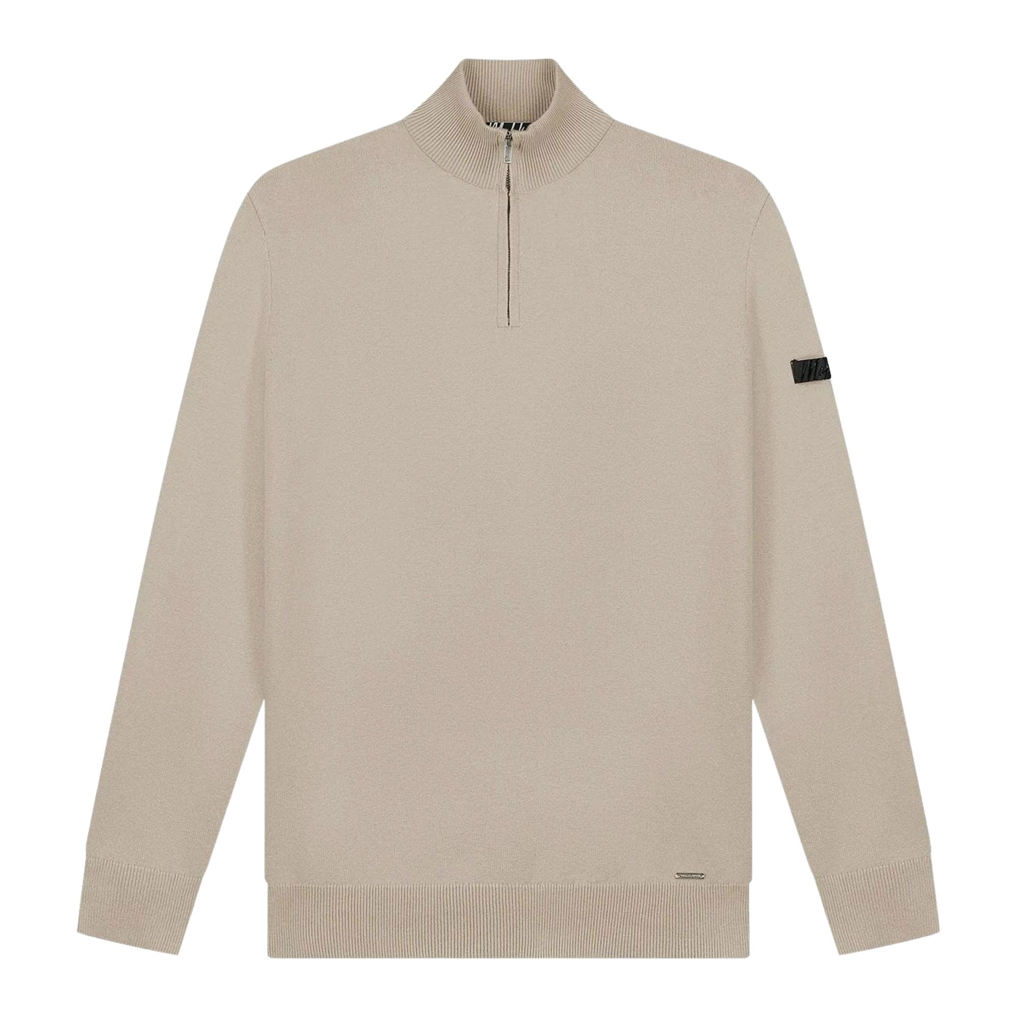 Malelions Knitted 1/4 Zip Sweater Heren